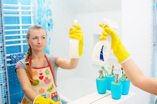 Professional house cleaning in a Balham home with a neat living room