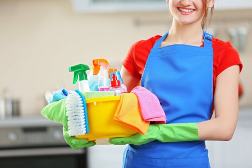 Deep cleaning team working under ethical labour standards
