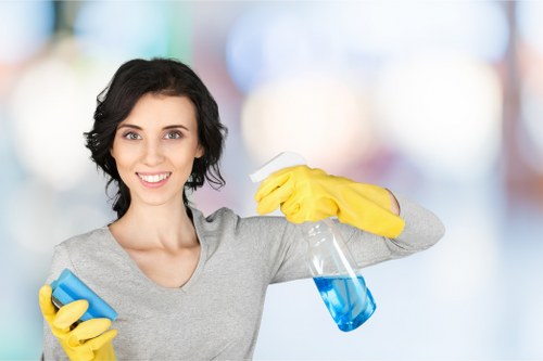 After builders deep cleaning for a property