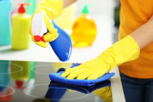 Charity reuse items and recyclable waste prepared after a Balham cleaning service