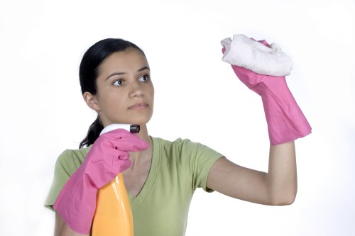 Local cleaner preparing a Balham flat for a deep one-time clean